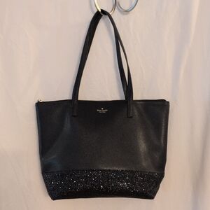 Kate Spade Black Sparkle Tote